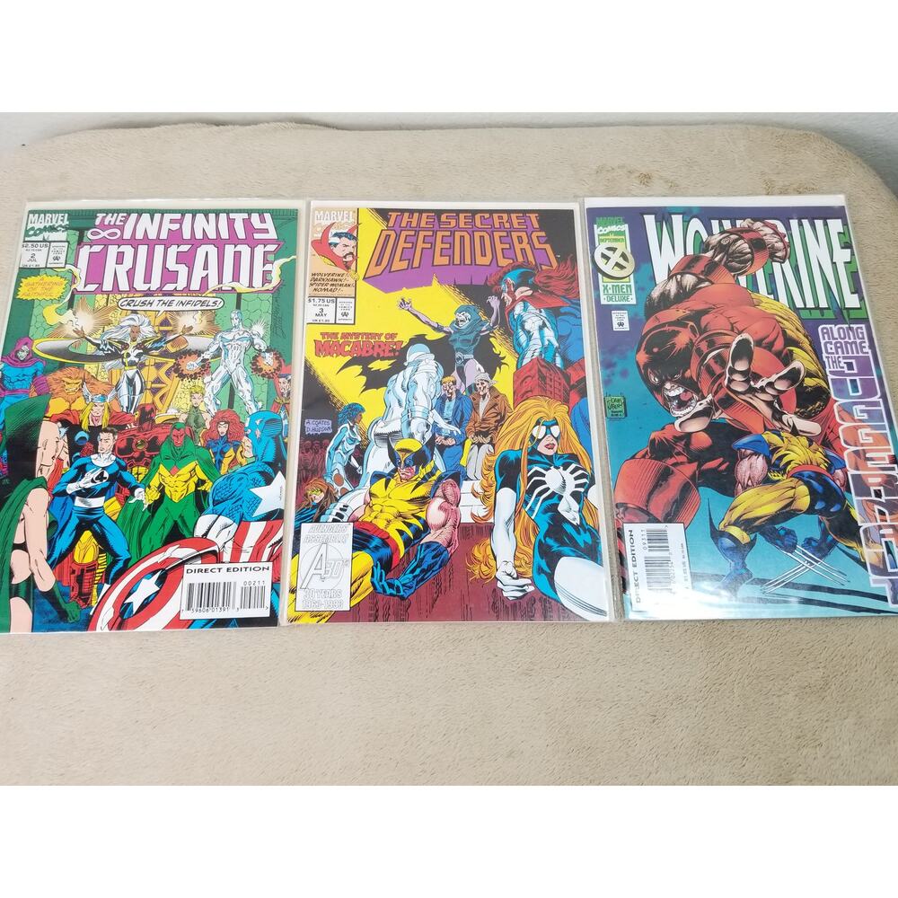 Marvel Comics The Infinity Crusade The Secret Defenders Wolverine Vintage